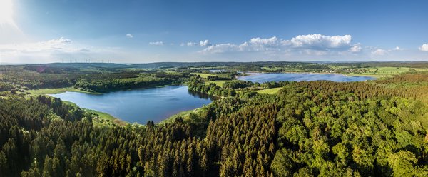 Luftbildaufnahme vom Dreifelder Weiher 