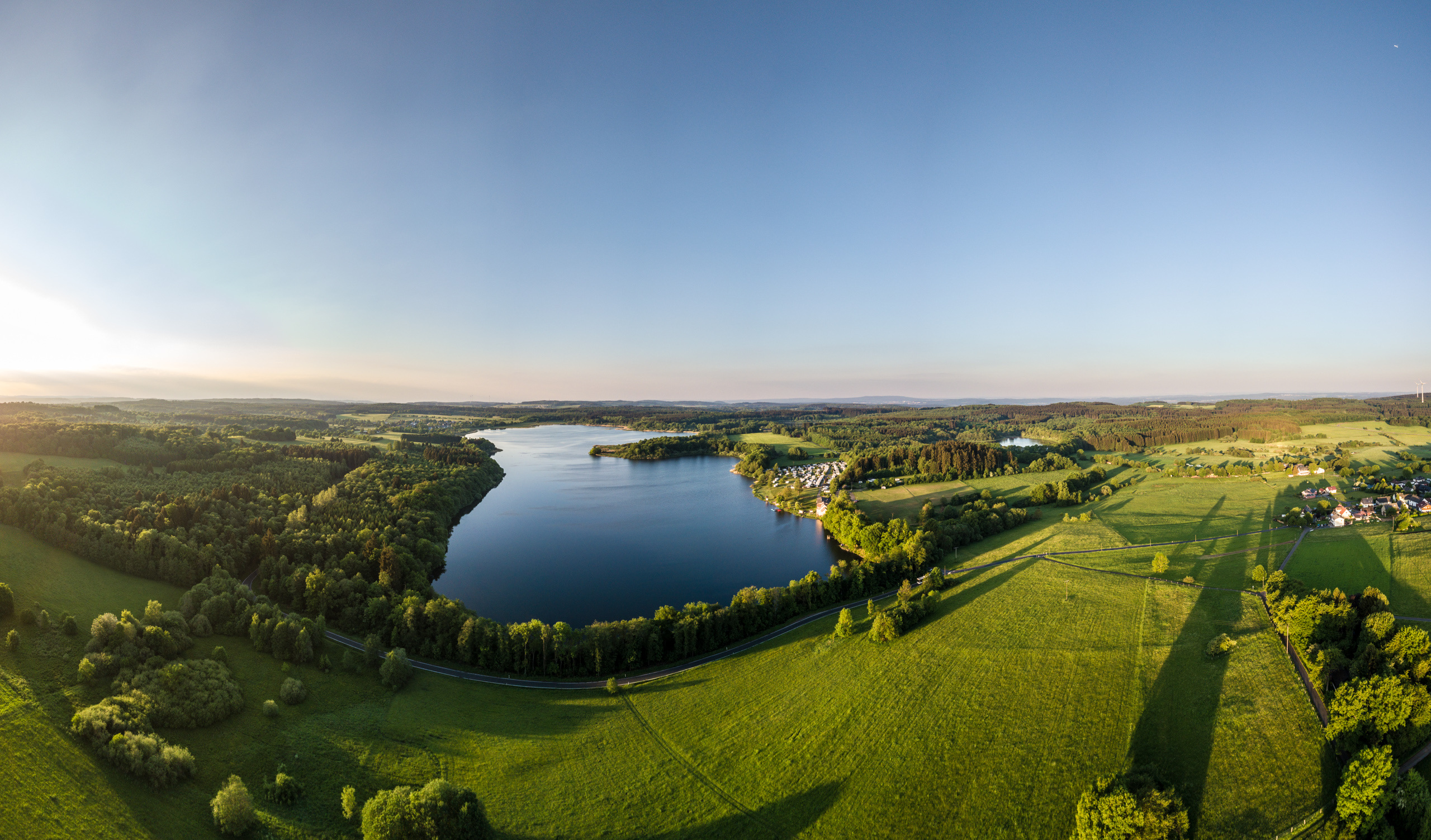 Luftbild vom Dreifelder Weiher 