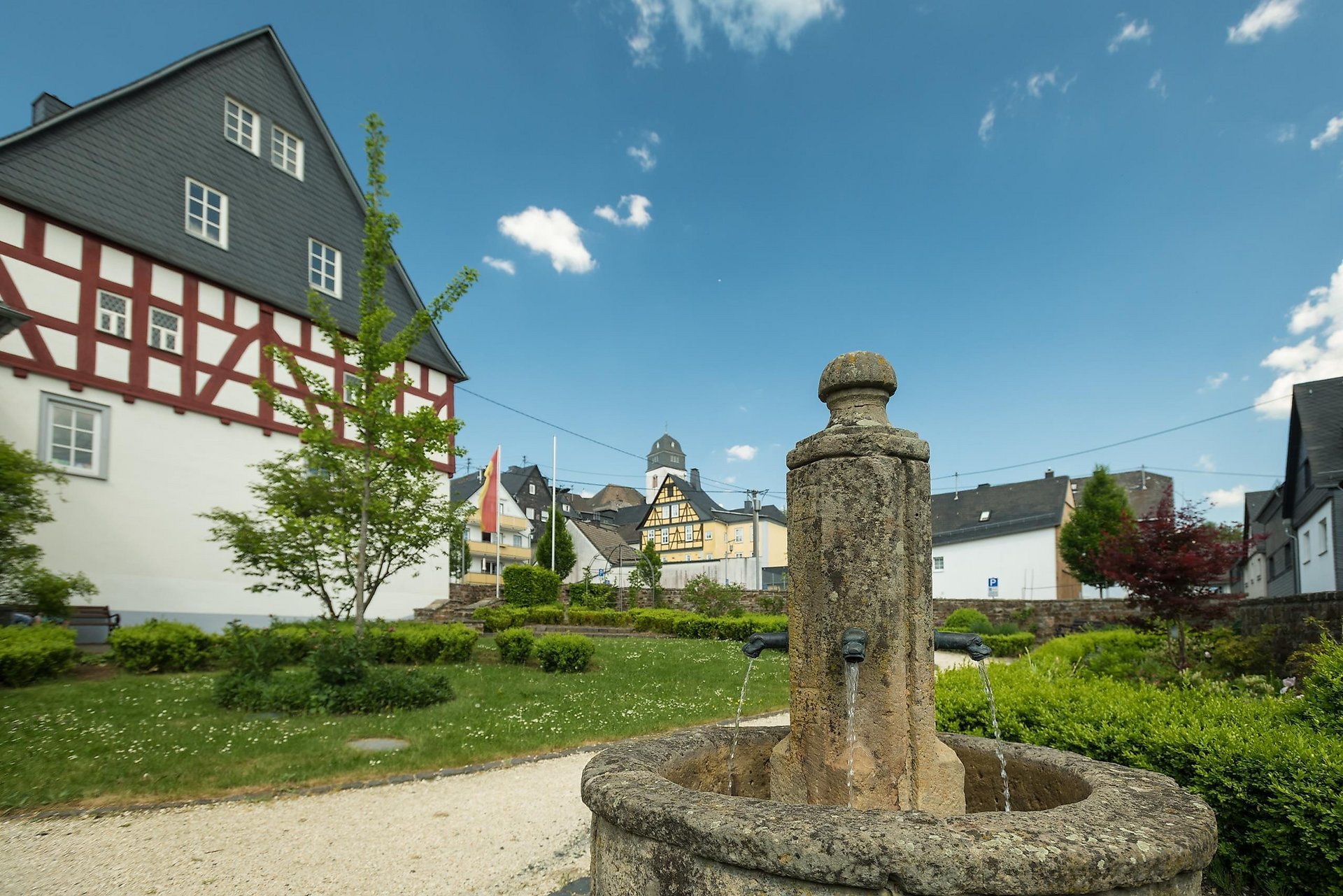 kleiner Brunnen im Lesegarten