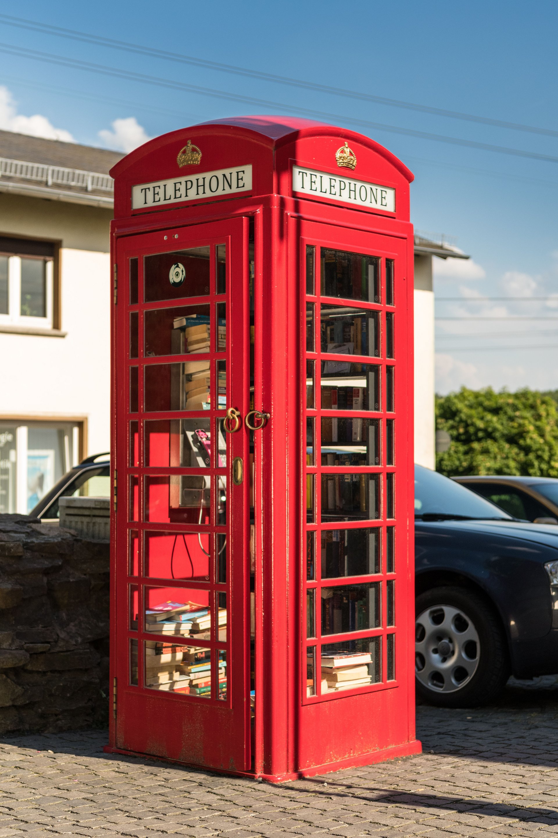 Telefonzelle auf dem Higham-Ferrers-Platz