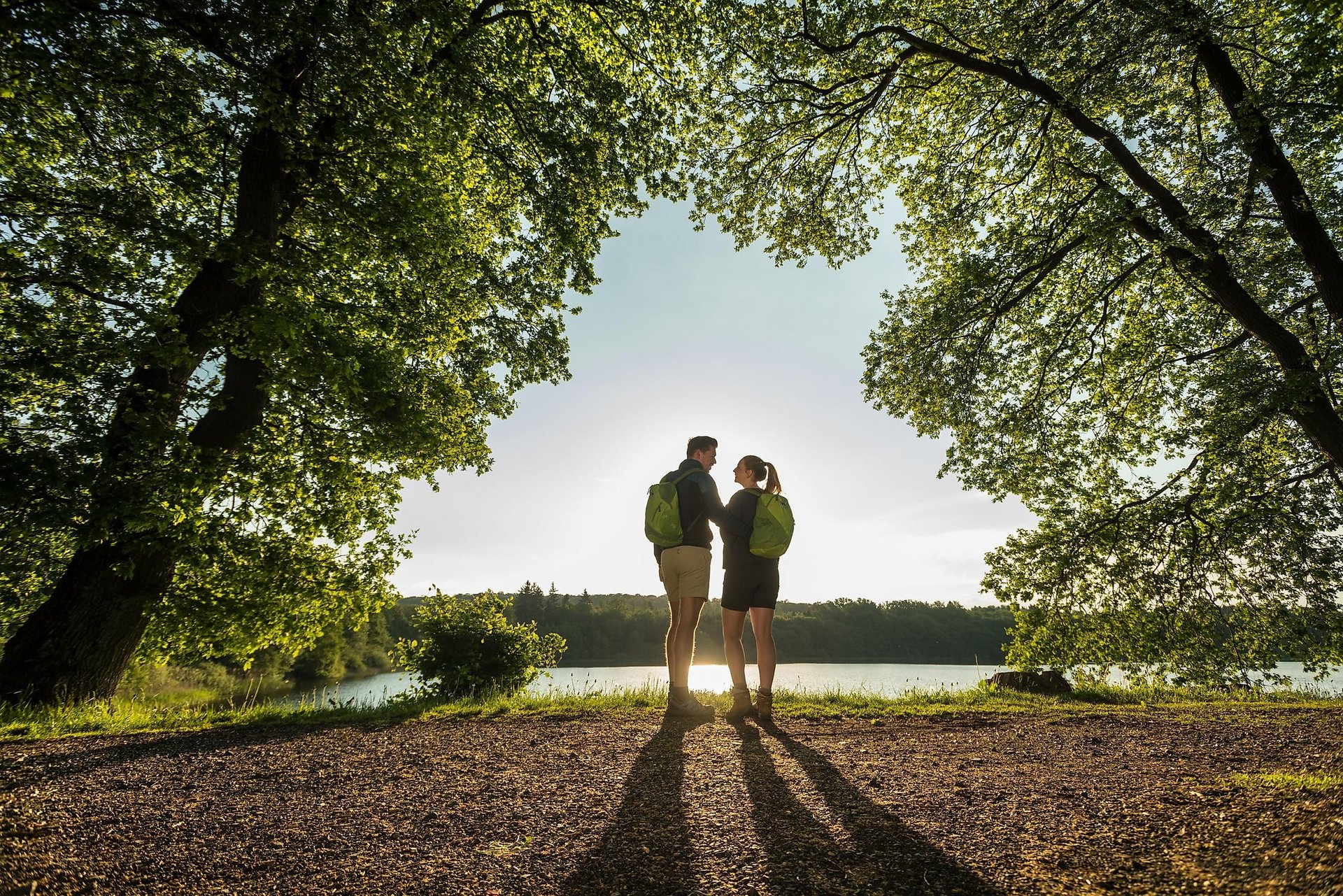 Wanderer am Dreifelder Weiher